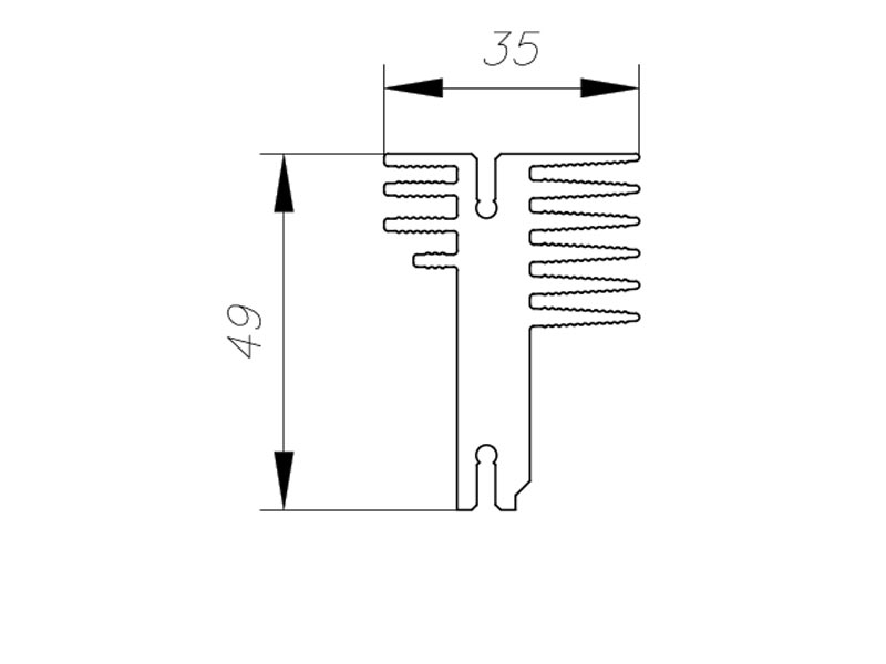 Алюминиевый радиаторный профиль АВМ-486
